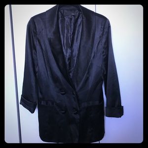 Forever 21 Black Silky Blazer